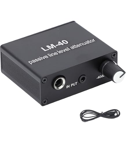 Convertitore Di Segnale Casse Audio Ad Alto/Basso Livello – Attenuatore Con Isolamento Permalloy, 40Hz-20kHz, Uscita Linea E Microfono, Custodia In Metallo