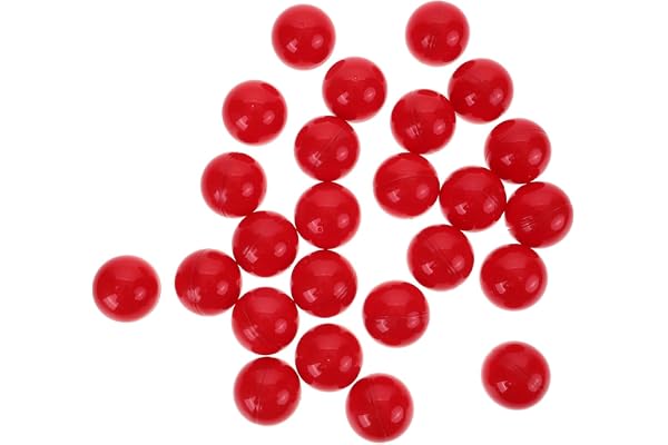 Amosfun Lotteri boll lotteri leksaker tillbehör plastbollar bingo spel ihålig boll 40 mm partytillbehör 25 st
