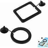 2 Pieces Fish Feeding Ring Fish Food Rings for Aquarium | Round Square Aquarium Feeding Ring for Bettas Goldfish Turtle