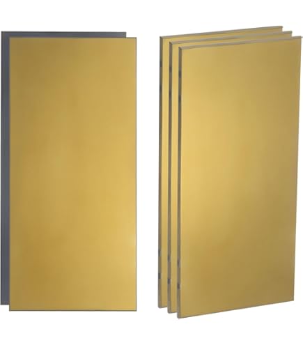 QUARKZMAN 5Pcs Verres De Soudage 2" X 4.25" Teinte 9 En Verre Pour Remplacement De Lentilles De Soudage, Filtres De Protection Sombres Pour Casque De Soudage, Revêtement Doré Noir