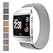 Price comparison product image Fitbit Ionic Replacement Band, Milanese Loop Stainless Steel Bracelet Strap Replacement Wristband with Unique Magnet Lock for Fitbit Unisex Ionic Health and Fitness Smartwatch, Silver (Size L)