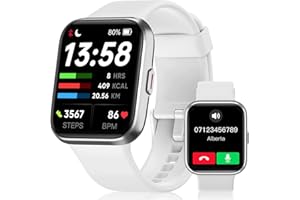 aeac Smart Watch for Men, Smart Watch (Answer/Make Call), Alexa Built-in, 1.70" Full Touch Smart Watch Fitness Watch with SpO2/Heart Rate/Sleep Monitor for iOS and Android, IP68 Waterproof, 60 Sports