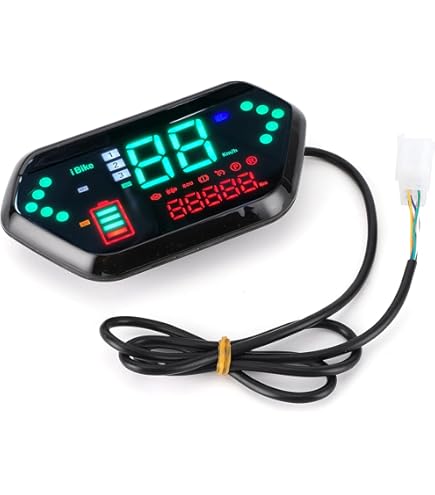 12000RMP Universele LCD Digitale Snelheidsmeter Toerenteller Gear Indicator Motorbike Kilometerteller Sensor voor Motorfiets Scooter ATV-Qiilu