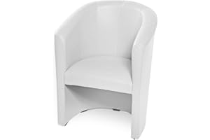 moebel-eins ABIZA Cocktailsessel, Material Kunstleder, Weiss