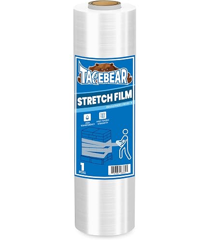 6-Pack Clear Stretch Film Roll 50cm X Up To 300m - 70% Recycled, Heavy Duty For Pallet Wrapping & Packing