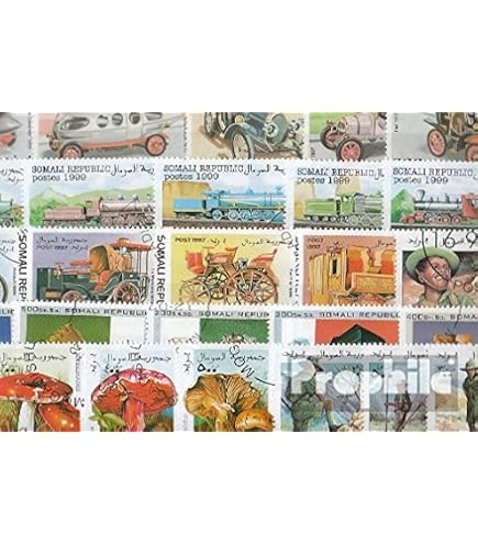Somalia Briefmarken Kollektion – 50 Verschiedene Marken Für Sammler