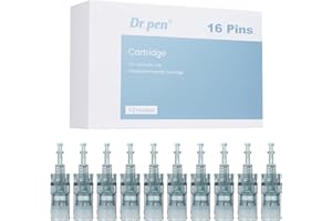 BESTAUTY Dr.pen M8/M7S Cartucce 16 Pins - Confezione da 10 Aghi di ricambio usa e getta originali per penna Microneedling - per Dr. penna Ultima M8 Microneedling Electric Derma Pen (aghi da 16 pin, 10 pezzi)