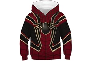 Ocean Plus Jungen Kapuzenpullover Bunt Teens Hoodie Kinder Langarm Pulli mit Kapuzen Sweatshirt Pullover