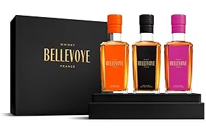 BELLEVOYE - Whisky Triple Malt - Coffret Degustation Whisky - Prestige - 3 x 20 cl de Whisky Français