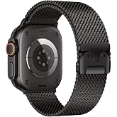 CONSTRAIN - Apple Watch Ultra 1/2/3 49mm ile Uyumlu Kordon Titanyum Kelebek Klipsli Milano Loop 121