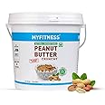 MYFITNESS All Natural Peanut Butter Crunchy 2.5kg | Peanut Butter Unsweetened with 32g Protein | No Palm Oil | 100% Roasted Peanuts | Sugar Free Peanut Butter Spread for your Bread | Vegan Nut Butter