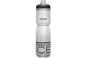 Camelbak Podium Ice 620ml botella de agua para bicicleta – aislamiento de aerogel – tapa autocierre – libre de BPA – alto caudal – fácil de limpiar – black, talla: OS