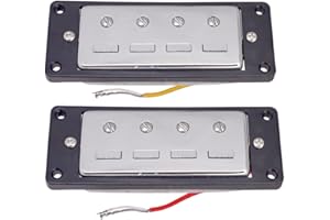 HOMYL Mini Humbucker 4 Corde Pickup Ponte Basso Elettrico Con Anello Di Montaggio