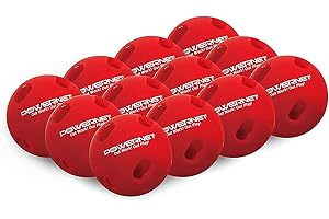 PowerNet Crushers Limited Flighttraining Baseballs 12 Stück | Schlagübungsball für Vorspiele Aufwärmen und Schlagübungen | Sofortiges Schlag-Feedback Erhalten Sie Abschusswinkel und Trefferrichtung