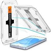 Spigen EZ Fit Screen Protector [2 Pack] for Samsung Galaxy S25 / S24 | Tempered glass, incl. Installation Kit, Ultra Clear, S