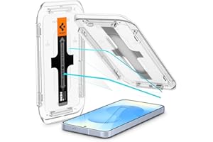 Spigen Glas.tR EZ Fit Verre Trempé pour Samsung Galaxy S25, Galaxy S24, 2 Pièces, Installation Facile, Résistant aux Rayures, Dureté 9H