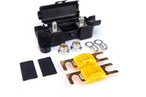 Fusible, Porte-fusible et Mini-couvercle de voiture - 40A avec Fusibles Plaqué, Midi, Terminaux & Thermorétractables TopHomer