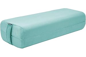‎REEHUT REEHUT Yoga Bolster für Yin Yoga Yoga Kissen Rechteckig mit Waschbarer Bezug aus Wildleder Stoff und Bequeme Griff 66 x 26 x 15cm,Yoga Meditationskissen