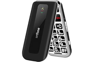 artfone F20 Noir - GSM Téléphone Portable Senior Clapet Débloqué丨Téléphone Portable Senior à Clapet丨Grandes Touches丨Bouton SOS丨écran de 2.4" 丨Batterie 1300 mAh丨Radio FM丨Appel Rapide丨double Carte SIM