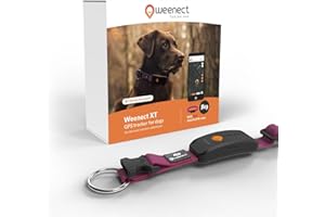 Weenect Dog XT - NEW GPS Collar for Dogs | XL Antenna | Waterproof | Julius-K9 Ultra-Durable Integrated Pink Collar Subscription required
