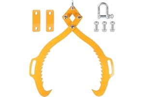 SWAWIS Pinza Forestal para Elevar Troncos de Acero Aleado, Pinzas para Levantar Troncos de Hasta 840mm, Capacidad de Carga: 1200 kg, Pinza para Trabajos Pesados Garra para Madera