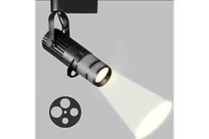 SNBGRYE Projecteur LED, Projecteur De ThéâTre/ScèNe Professionnel, RéGlage De L'Ouverture à 4 Niveaux, Projecteur à Zoom sur Piste, Bar, Restaurant, Projecteur Mural De Fond,35W-4000K