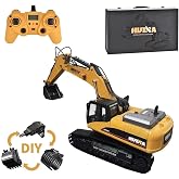 HUINA 1580 1/14 23CH FULL METAL ŞASE RC Model Profesyonel Uzaktan Kumandalı Paletli Kep&ccedil;e Ekskavat&ouml;r İş Makinesi -11 KG AĞIRL
