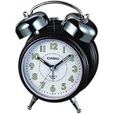 Casio TQ-362-1BDFA Table Clock, Black, Standard