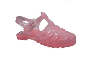 S & B Footwear Children's/Kids/Girls Glittery Summer/Garden/Beach/Holiday Jelly shoes