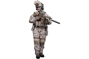 Scakbyer Set di action figure militari, in scala 12 pollici 1/6, set di action figure con armi e accessori per vestiti, tipo P - US Army Navy Seals Soldier