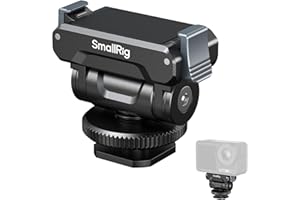 SMALLRIG Cold Shoe Adapter Mount for DJI Osmo Action 5 Pro / 4 / 3, for DJI Osmo 360, with Quick Release Mount, 180° Tilt Adjustable - 5436