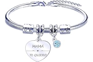 FGHJK Dia de la Madre Pulsera de Mamá Regalo Mamá Regalos Navidad Mamá Regalo Cumpleaños Mama Acero Inoxidable Regalo Dia de la Madre Dia de la Madre Regalos Originales