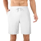 AUYAO Men's Shorts, Summer Cotton, Breathable Elastic XL | Cotton Shorts, Casual Sports, Lightweight, Breathable, Running, Ho