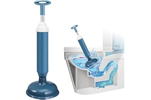 Rundago 1 Pieza Desatascador Ventosa Émbolo para Inodoro, Dragado De Alcantarillado para Cocina Baño Bañera