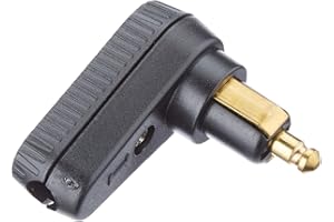 Baasâ Baas DIN-Winkelstecker BA12 Belastbarkeit Strom max.=8A Passend Fuer (Details) Normsteckdosen, schwarz