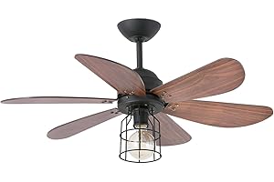 FARO BARCELONA 33703 - CHICAGO Ventilateur de plafond noir