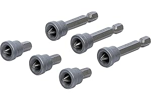 BGS Do it yourself Set di bit con arresto di profondità 6,3 mm (1/4") incavo trasversale PH2 6 pz. 50406