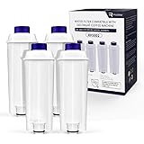 Rhodesy Wasserfilter für Delongie Kaffeemaschinen DLSC002, Delongie Wasserfilter Filterpatrone Aktiv Kohle Weichspüler, Kompa