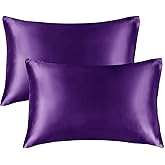 Saten Yastık Kılıfı, Queen size, Kıvırcık Sa&ccedil;lar, İpeksi yapı (king (50x90), Lavanta)