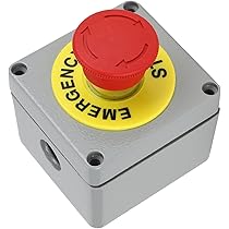 Luxshiny Not-Aus Knopfschalter - Wasserdichte Steuerbox Für Außenbereich