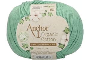 Anchor Organic Cotton 50 G, grosor: 4, presentación: 125 M Forest River hilo de crochet