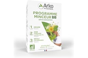 Arkopharma - Arkofluides® Programme Minceur Coffret Bio - Draineur, anti-cellulite et brûleur de graisse - 30 ampoules