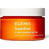 Elemis Superfood AHA Glow Cleansing Butter 90g | Daily facial cleanser removes makeup, cleanses and helps brighten, nourish a