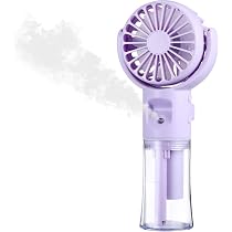 Ventilatore portatile ricaricabile con funzione di nebulizzazione d