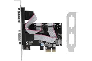 ZERONE PCI-E to RS232 PCI Express Serial Card 2 Ports Adapter Card for Windows2000/xp/server 2003/xp 64-bit/Vista/7/8/Linux/Dos