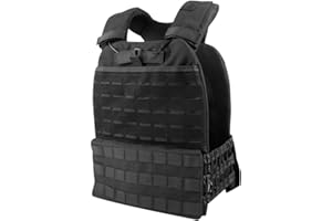 LEJUNJIE Viking Battlegear, Gilet Tactique Molle, Gilet Multifonction Respirant et à libération Rapide Airsoft Paintball CS