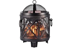 Makimoo Duftlampe Wachs Duftöl Lampe, elektrische Wachswärmer, Ölbrenner, Nachtlicht-Öllampe für Heimdekoration (Kamin Schwarz)