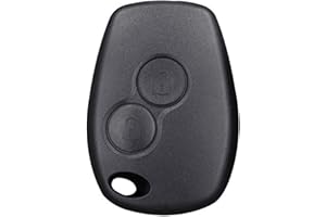 RUOXIXI Guscio Chiave,Guscio,Ricambio Chiave Guscio, Chiavi Auto Ricambio Compatibile Renault con VA2 con 2 Tasti Nero