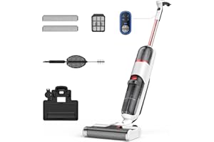 Vozascly Lavapavimenti Senza Filo Intelligente, Aspirapolvere Lavapavimenti Aspira e Lava Pavimenti Casa 3 in 1, Pulizia per Pavimenti e Superfici Asciutti o Bagnati, Ottimo per Peli di Animali