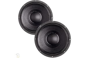 SHARD-LAB COPPIA WOOFER 15 POLLICI 8 OHM PROFESSIONALI 15" SUBWOOFER CONO ALTOPARLANTE ** 600w X 2 ** 38 CM
